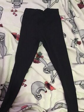 all in motion Black Ankle-Length Stretch Leggings
